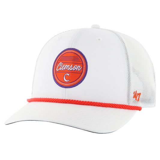 Men's '47 White Clemson Tigers Fairway Trucker Adjustable Hat