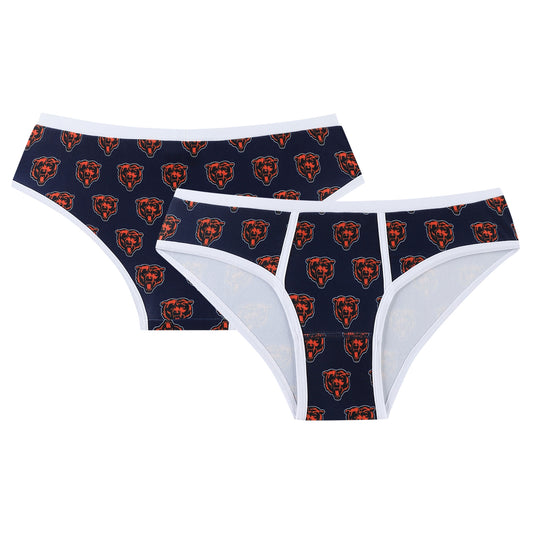 Women's Concepts Sport Navy Chicago Bears Gauge Allover Print Knit Panties