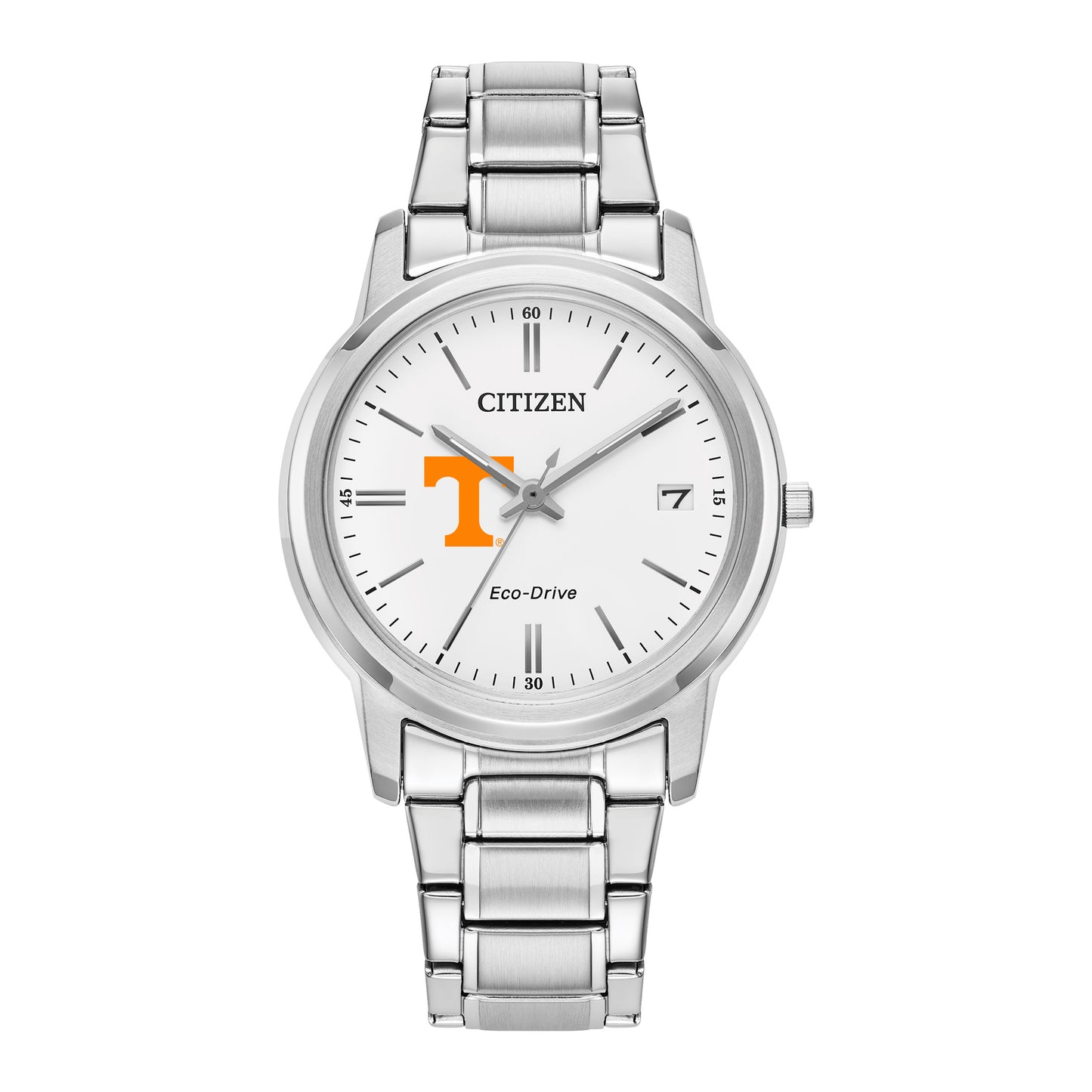 Women's Citizen Watch Silver Tennessee Volunteers Eco-Drive White Dial Stainless Steel Watch