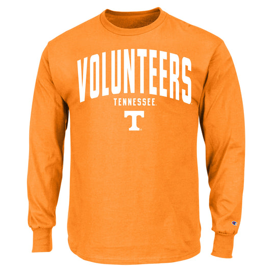 Men's Champion Tennessee Orange Tennessee Volunteers Big & Tall Arch Long Sleeve T-Shirt