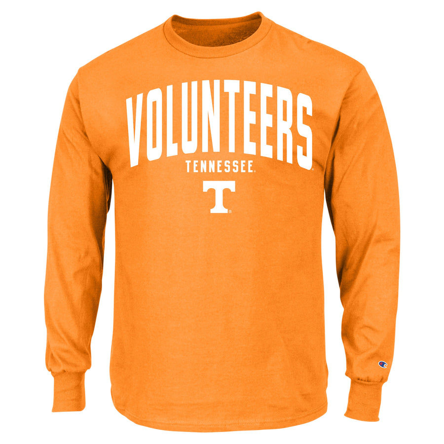 Men's Champion Tennessee Orange Tennessee Volunteers Big & Tall Arch Long Sleeve T-Shirt