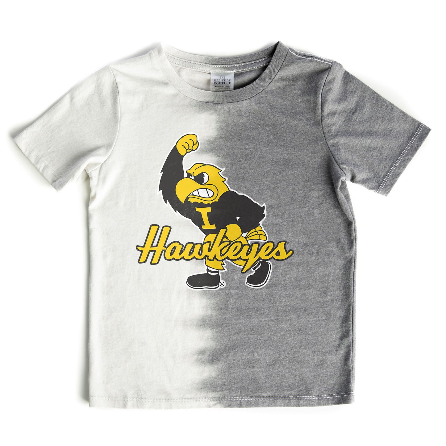 Girls Youth Gameday Couture  Gray Iowa Hawkeyes Pacesetter T-Shirt