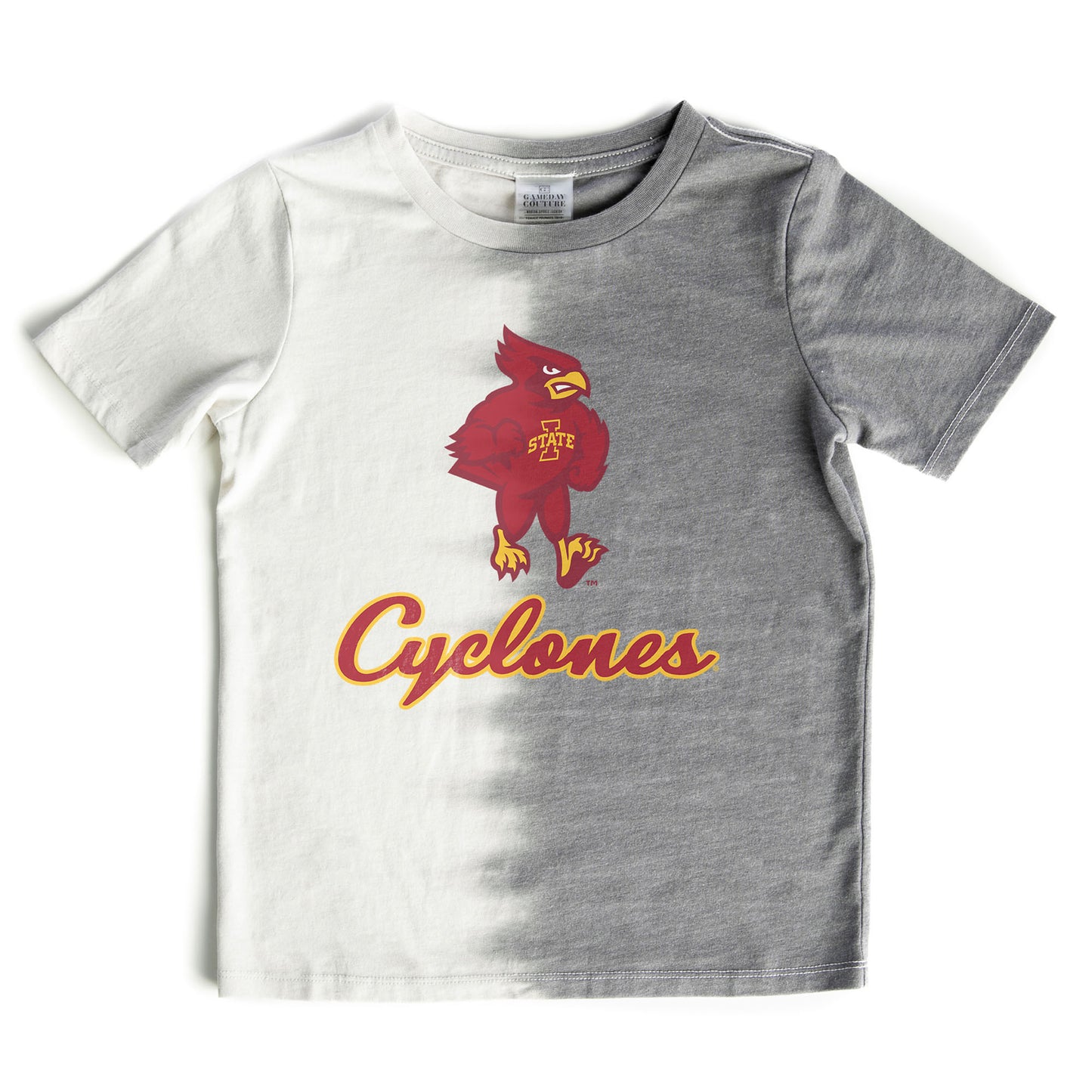 Girls Youth Gameday Couture  Gray Iowa State Cyclones Pacesetter T-Shirt