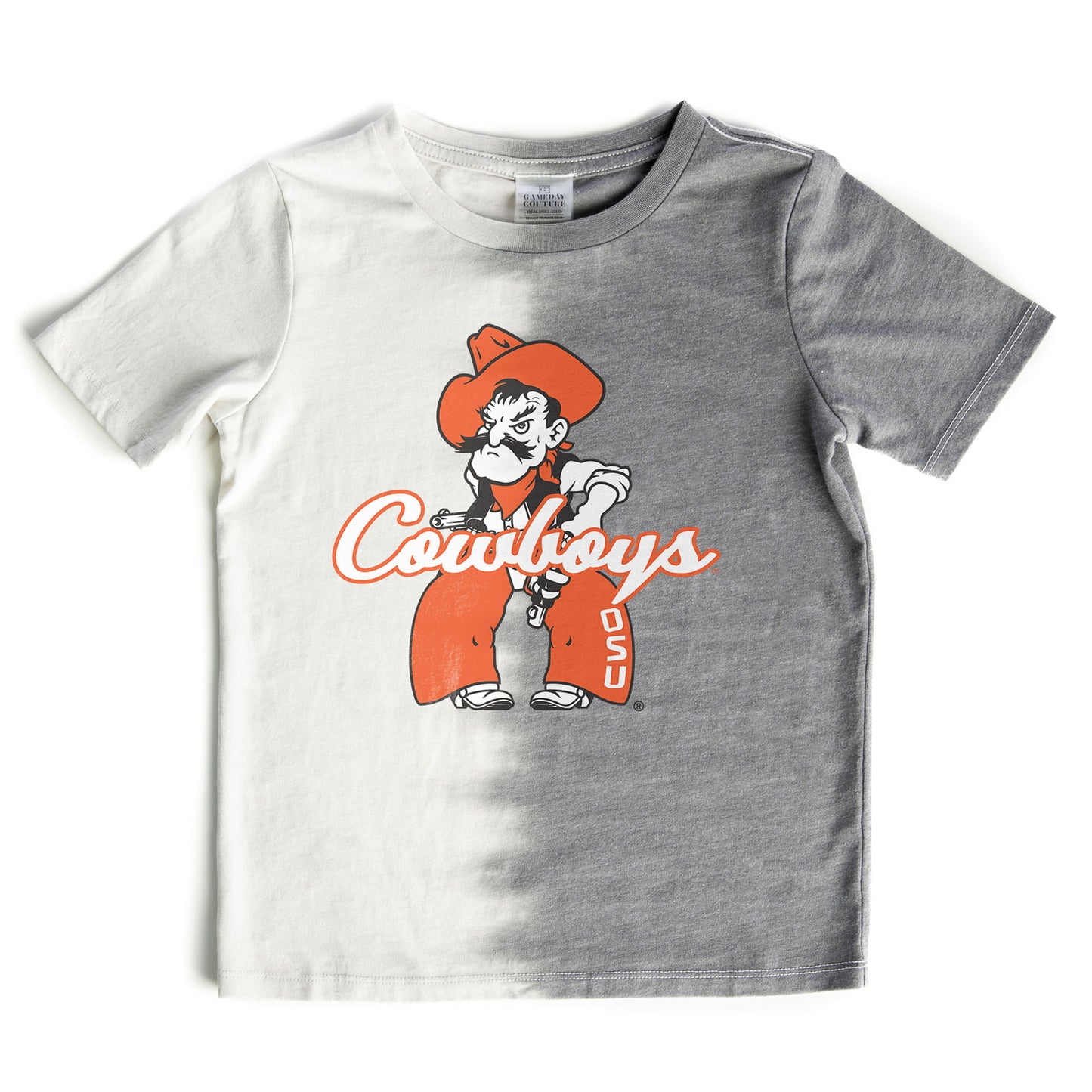 Girls Youth Gameday Couture  Gray Oklahoma State Cowboys Pacesetter T-Shirt