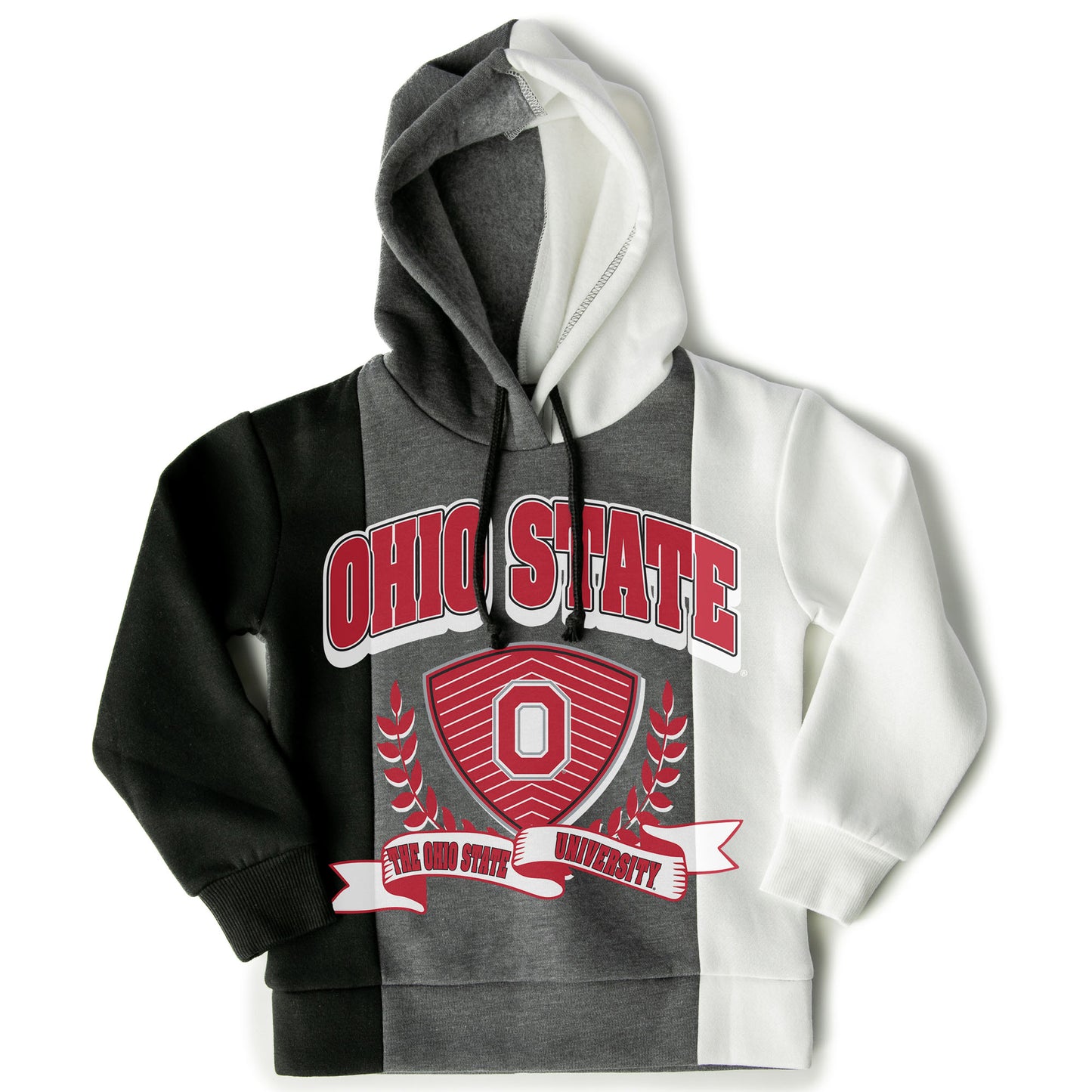 Girls Youth Gameday Couture  Black Ohio State Buckeyes Hall Of Fame Color Block Pullover Hoodie