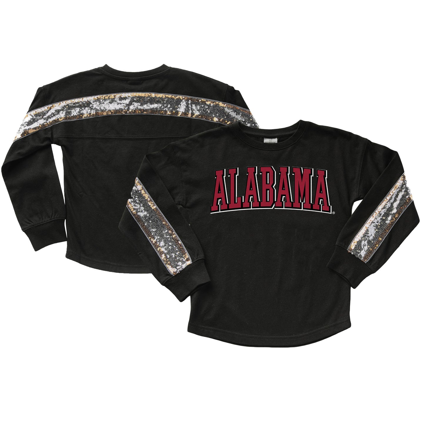 Girls Youth Gameday Couture  Black Alabama Crimson Tide Guess Who's Back Long Sleeve T-Shirt