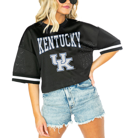 Women's Gameday Couture  Black Kentucky Wildcats Game Face Fashion Jersey