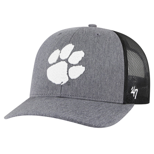 Men's '47 Charcoal Clemson Tigers Carbon Trucker Adjustable Hat