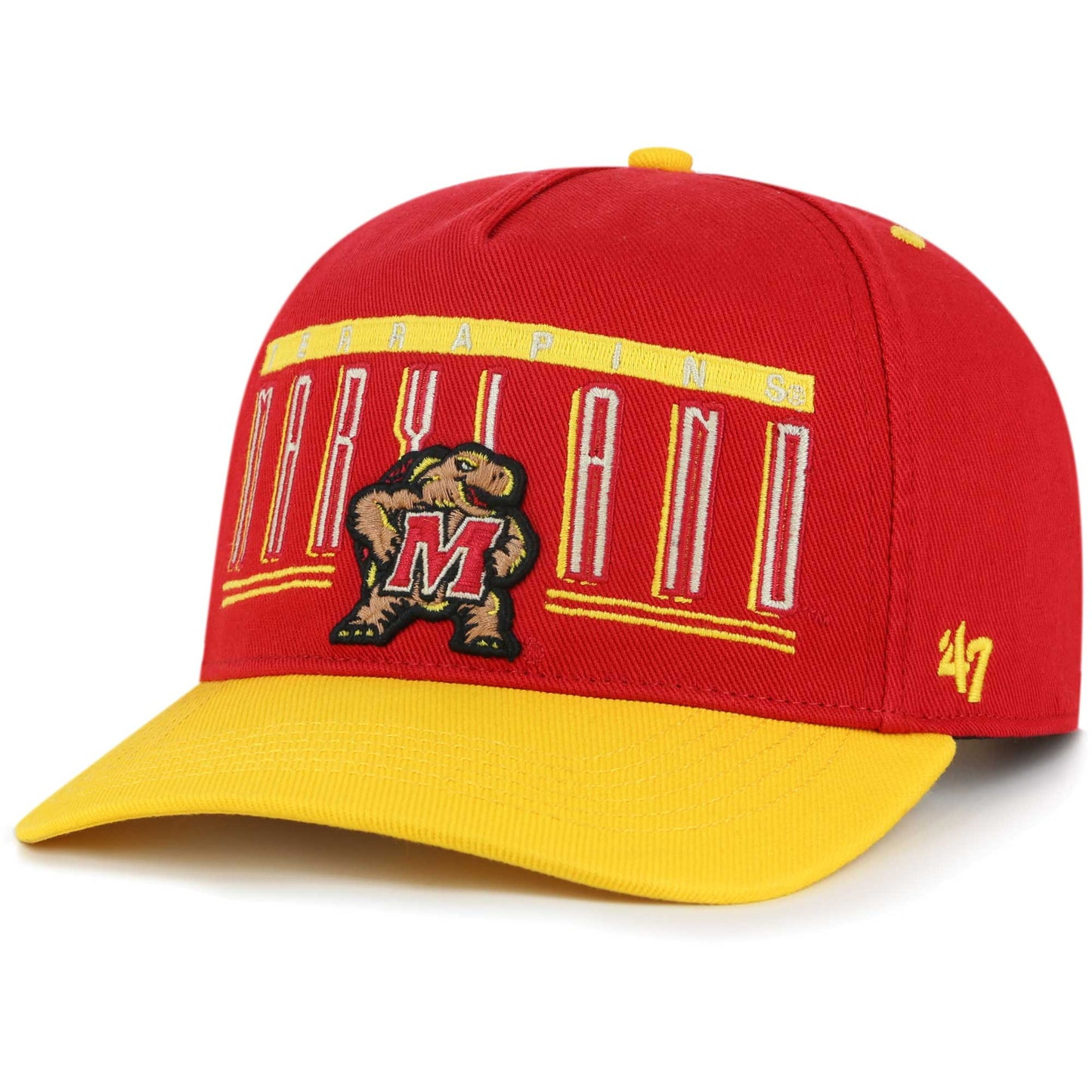 Men's '47 Red Maryland Terrapins Double Header Hitch Adjustable Hat