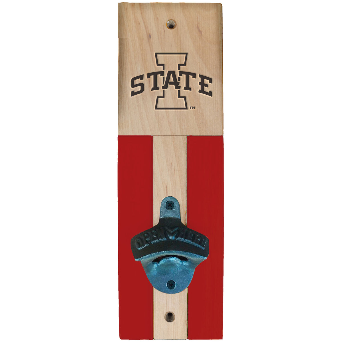 Iowa State Cyclones 3.5" x 11.5" Wall Mounted Bottle Opener