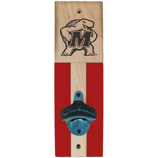 Maryland Terrapins 3.5" x 11.5" Wall Mounted Bottle Opener