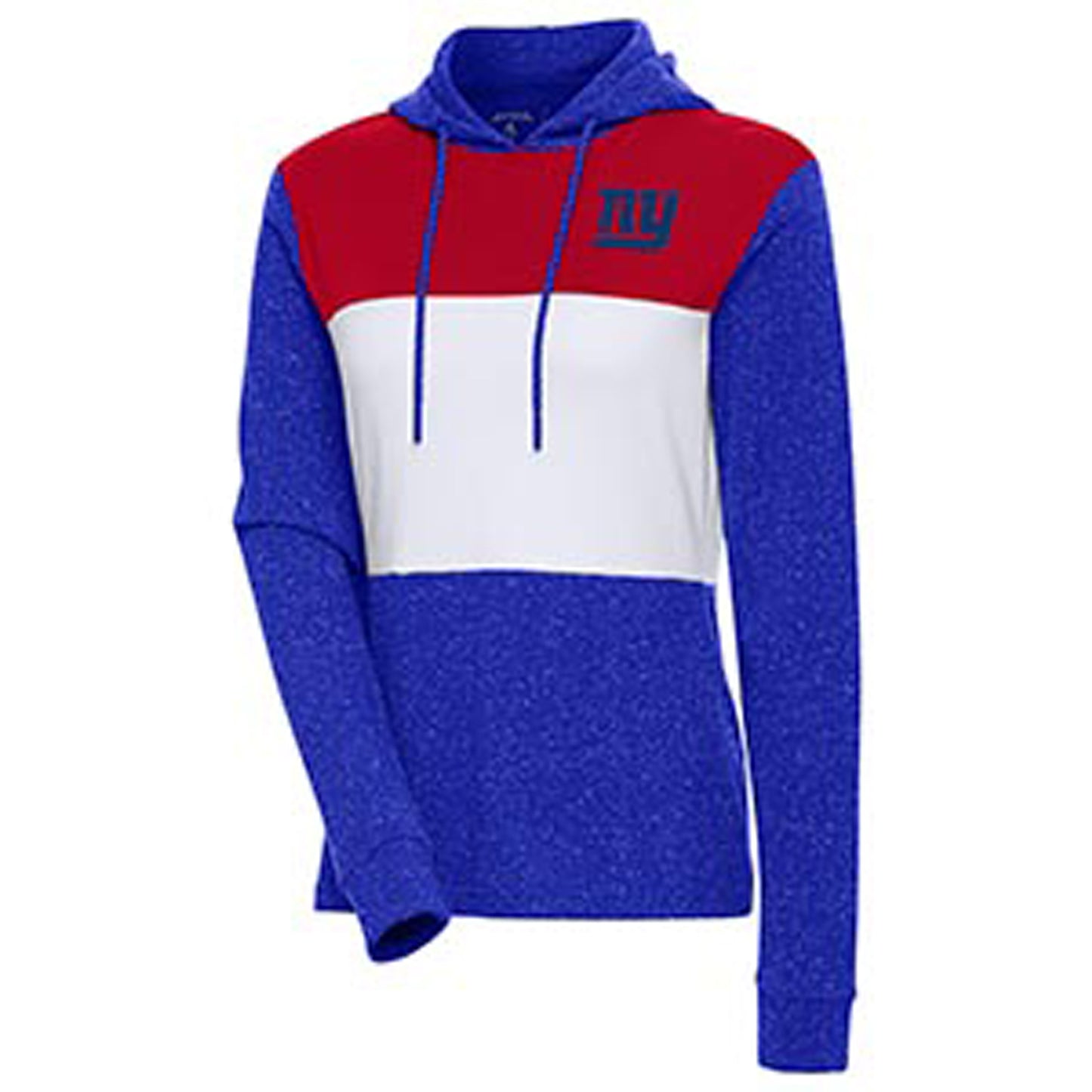 Women's Antigua Royal New York Giants Wicket Pullover Hoodie