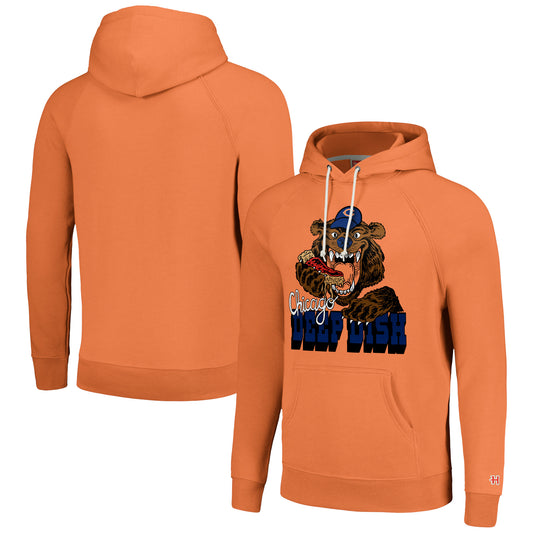 Unisex Homage Orange Chicago Bears NFL x Guy Fieri���s Flavortown Tri-Blend Pullover Hoodie