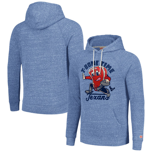 Unisex Homage Light Blue Houston Texans NFL x Guy Fieri’s Flavortown Tri-Blend Pullover Hoodie