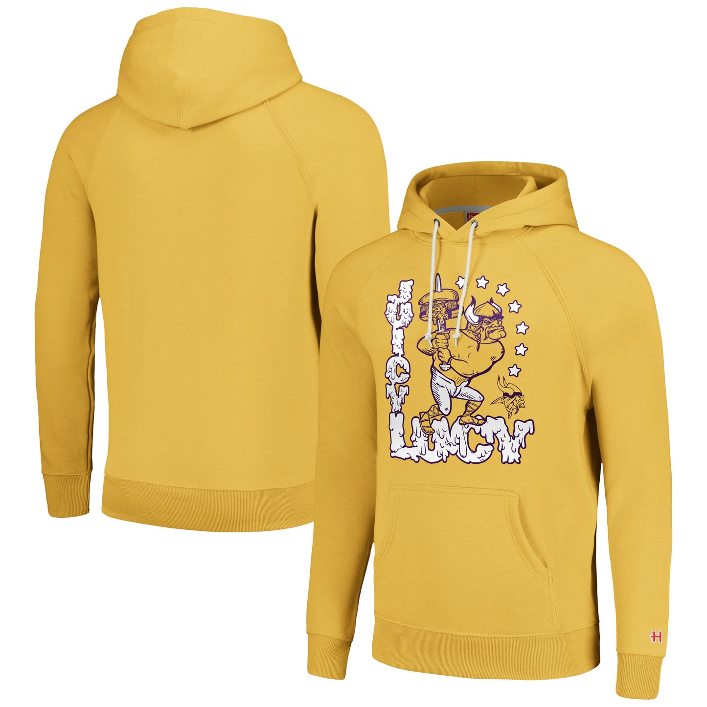 Unisex Homage Gold Minnesota Vikings NFL x Guy Fieri’s Flavortown Tri-Blend Pullover Hoodie