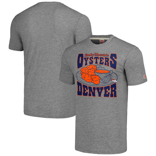 Unisex Homage Gray Denver Broncos NFL x Guy Fieri’s Flavortown Tri-Blend T-Shirt