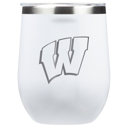 Corkcicle Wisconsin Badgers 12oz. Stemless Wine Tumbler