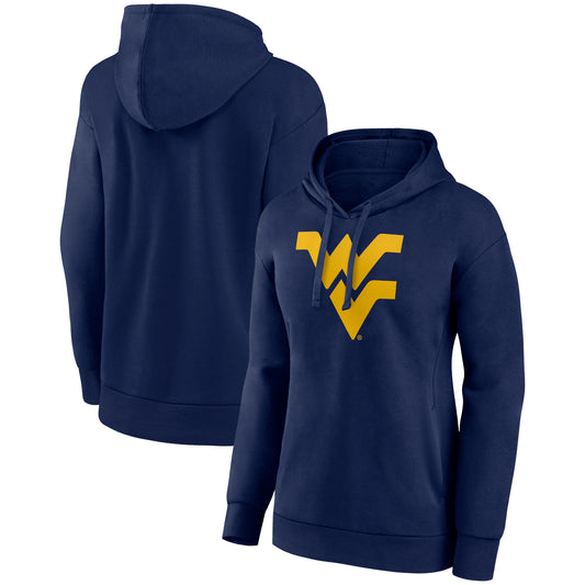 Women's Fanatics Navy West Virginia Mountaineers Evergreen Pullover Hoodie