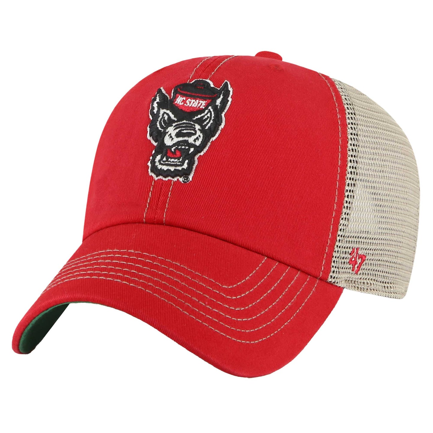 Men's '47 Red NC State Wolfpack Trawler Clean Up Adjustable Hat