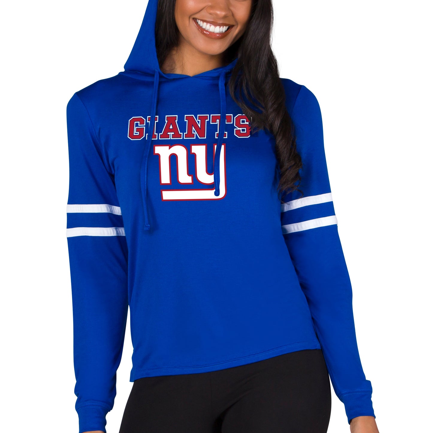 Women's Concepts Sport  Royal New York Giants Marathon Lightweight Lounge Pullover Hoodie