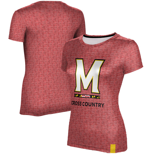 Women's ProSphere  Red Maryland Terrapins Cross Country Logo T-Shirt