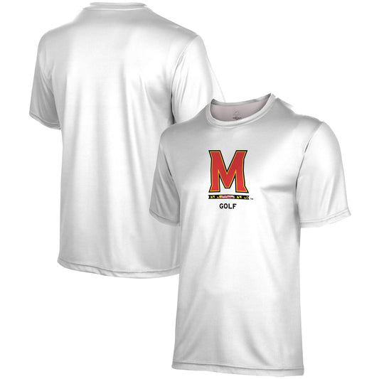 Youth ProSphere  White Maryland Terrapins Golf Logo T-Shirt