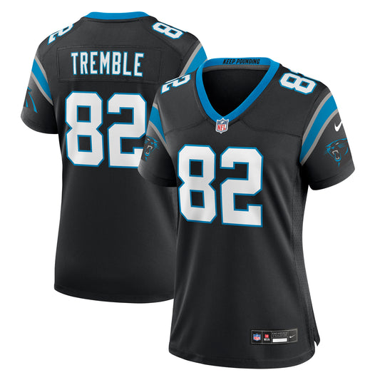 Women's Nike Tommy Tremble Black Carolina Panthers Team Game Jersey