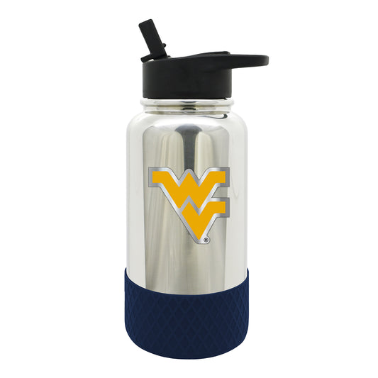 West Virginia Mountaineers 32oz. Team Color Chrome Hydration Bottle