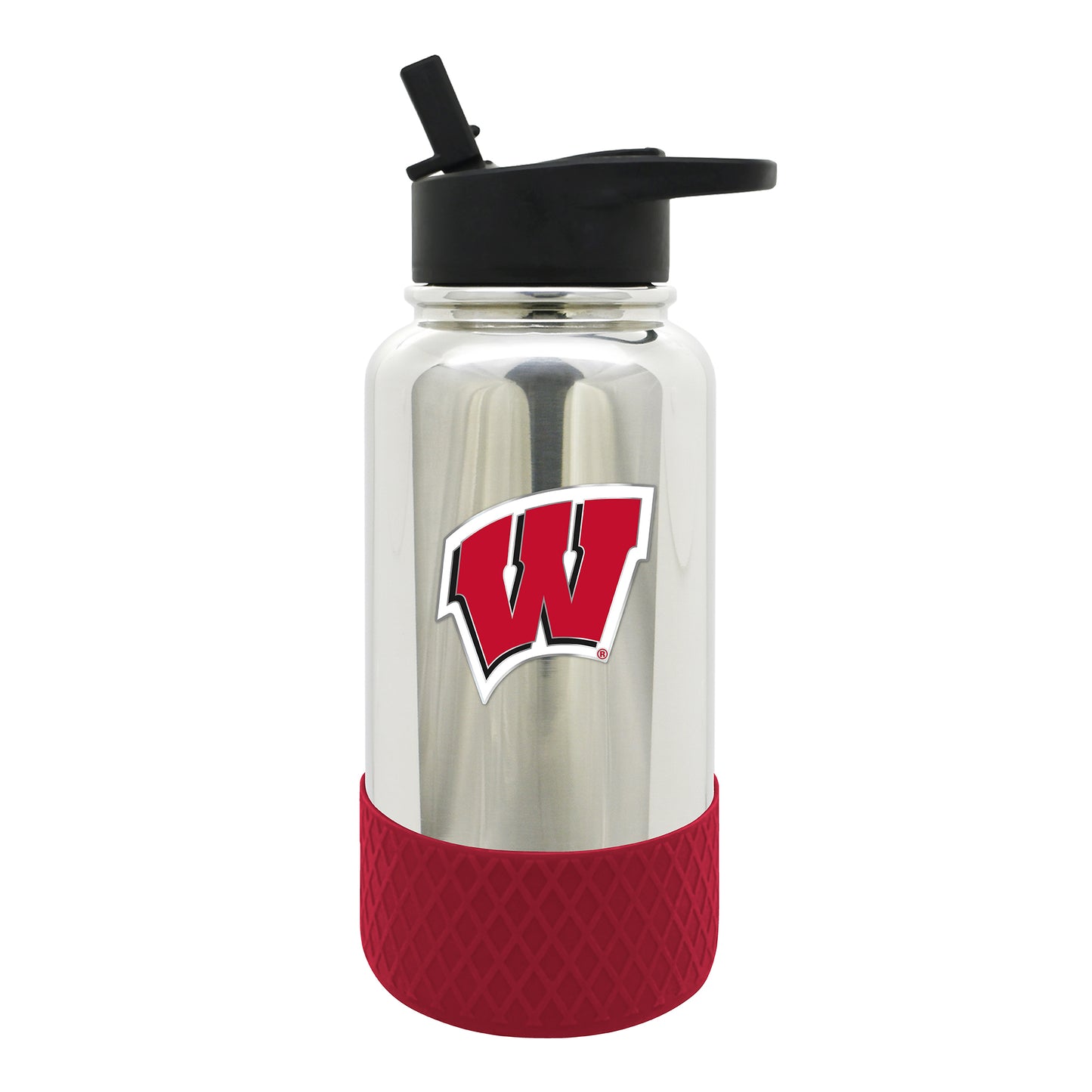 Wisconsin Badgers 32oz. Team Color Chrome Hydration Bottle