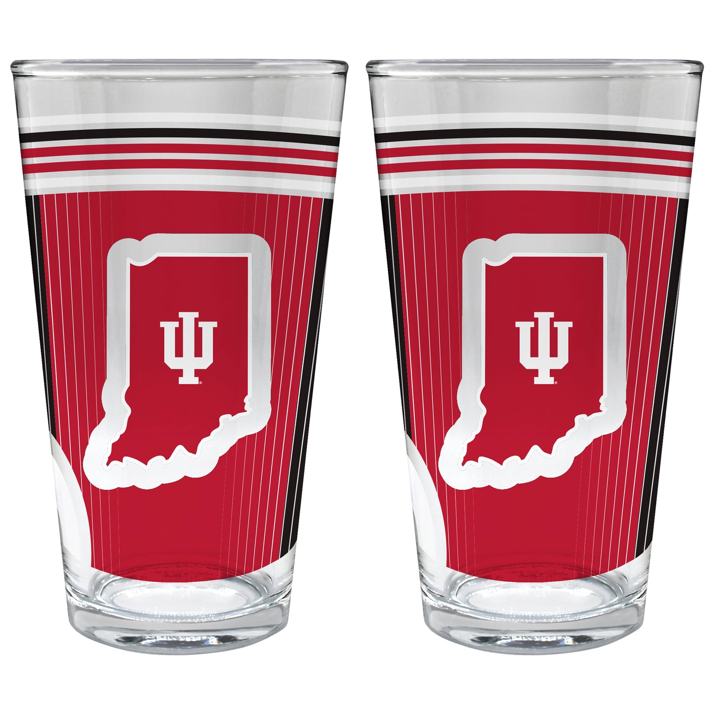 Indiana Hoosiers Two-Piece 16oz. Pint Glass Set