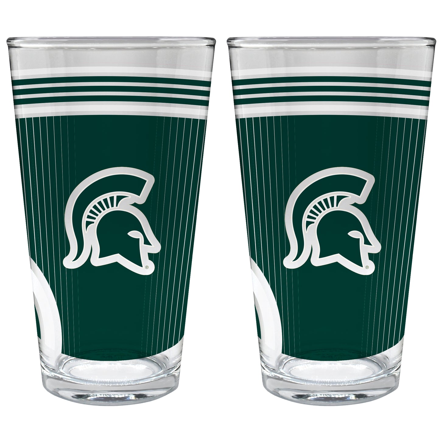 Michigan State Spartans Two-Piece 16oz. Pint Glass Set