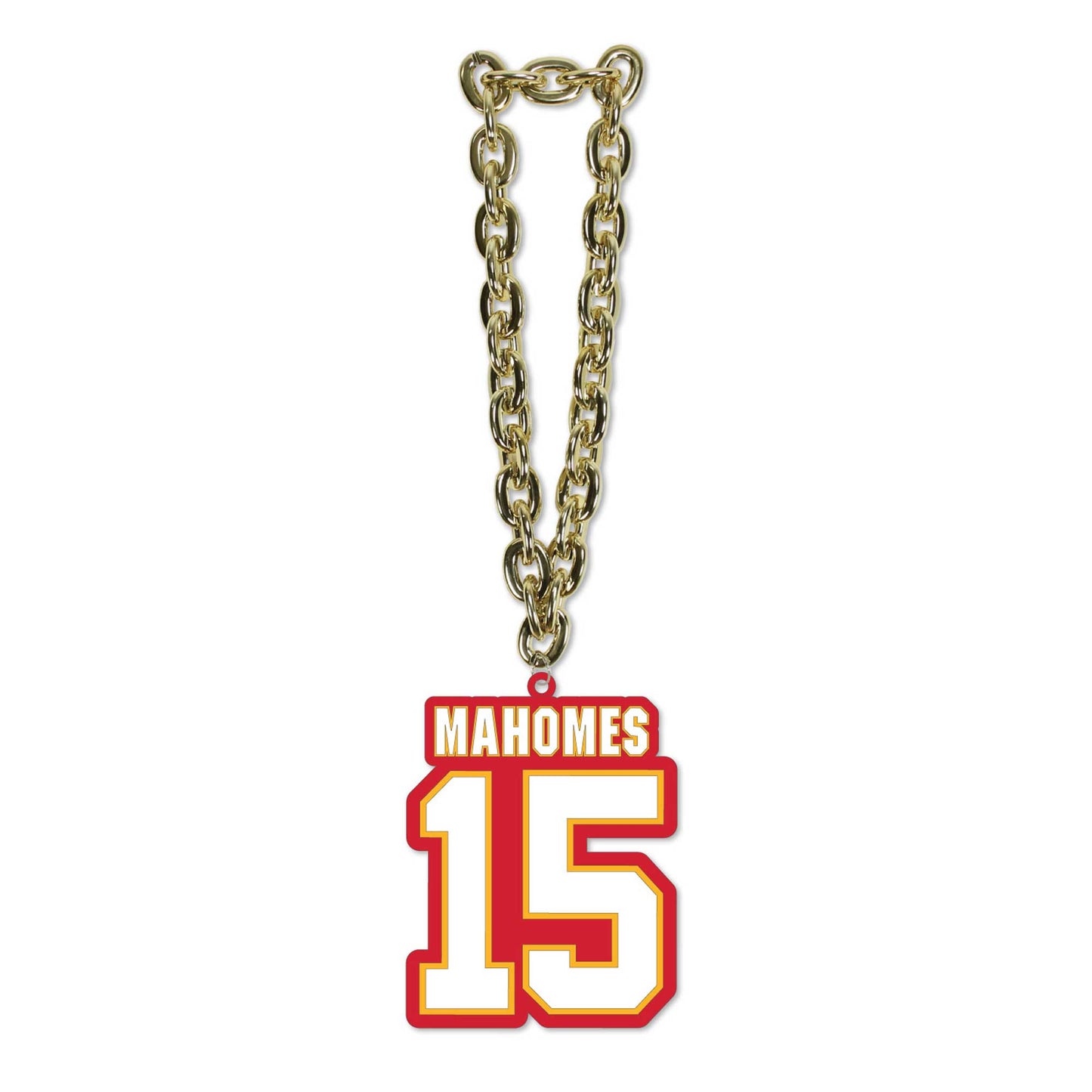 MOJO Patrick Mahomes Kansas City Chiefs Player Fan Chain Necklace