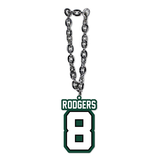 MOJO Aaron Rodgers New York Jets Player Fan Chain Necklace