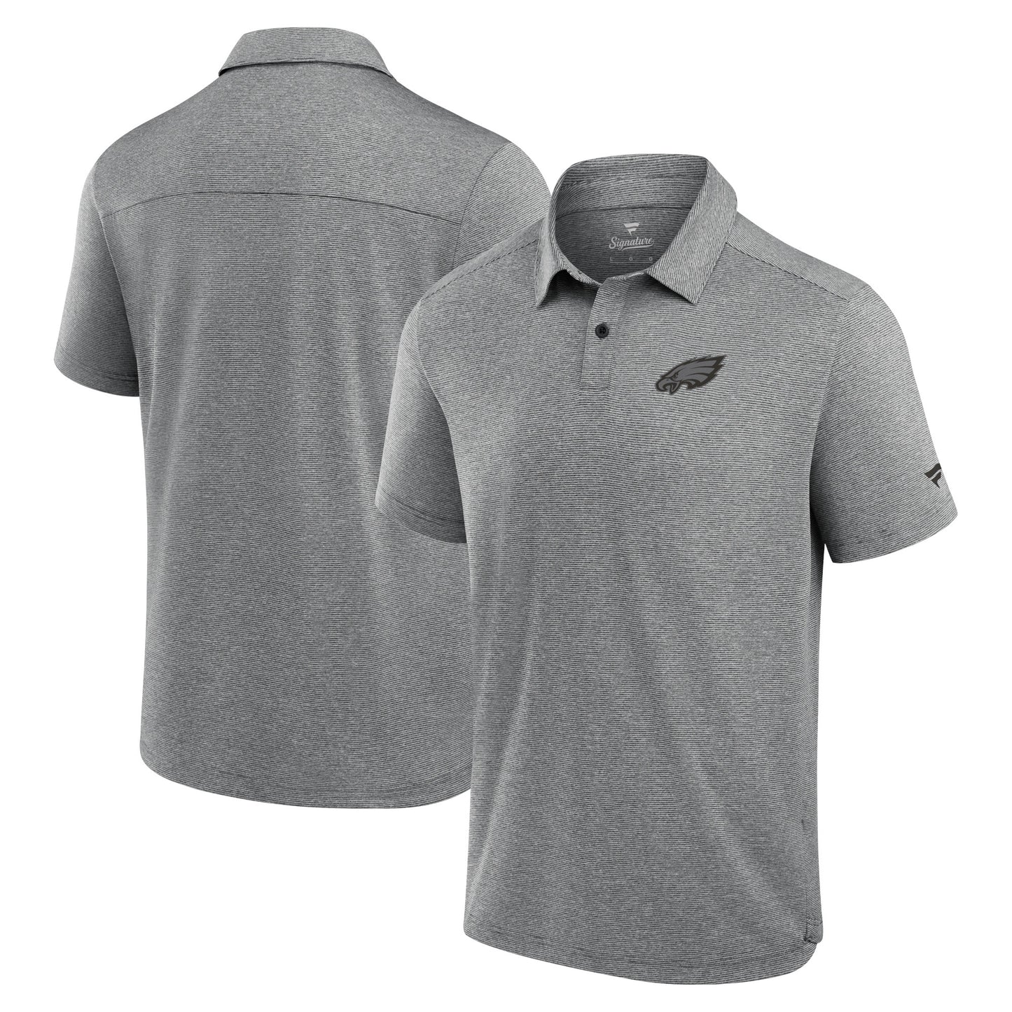 Men's Fanatics Black Philadelphia Eagles Front Office Tech Polo Shirt