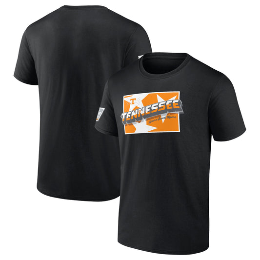 Men's Fanatics  Black Tennessee Volunteers Fan T-Shirt