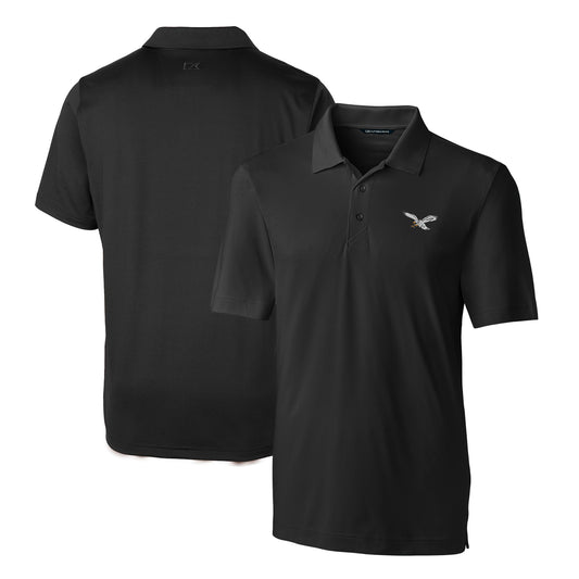 Men's Cutter & Buck  Black Philadelphia Eagles Gridiron Classics Big & Tall Forge Stretch Polo