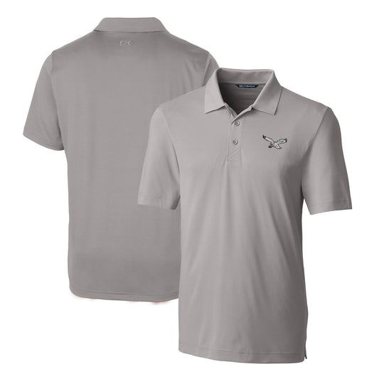Men's Cutter & Buck  Silver Philadelphia Eagles Gridiron Classics Big & Tall Forge Stretch Polo