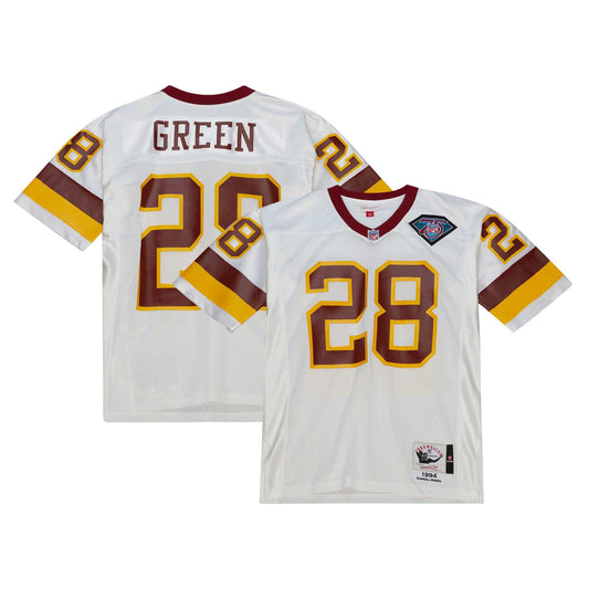 Men's Mitchell & Ness Darrell Green White Washington Commanders 1994 Authentic Throwback Retired Player Jersey