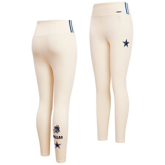 Women's Pro Standard Cream Dallas Cowboys  Retro Classic Jersey Leggings