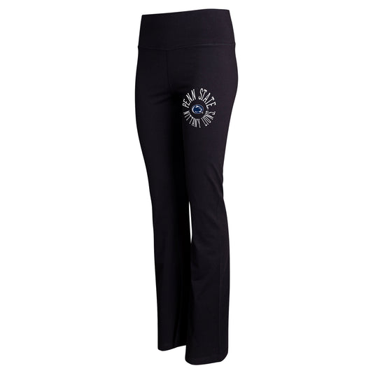 Women's Concepts Sport Black Penn State Nittany Lions Enclave Tri-Blend Flared Leggings