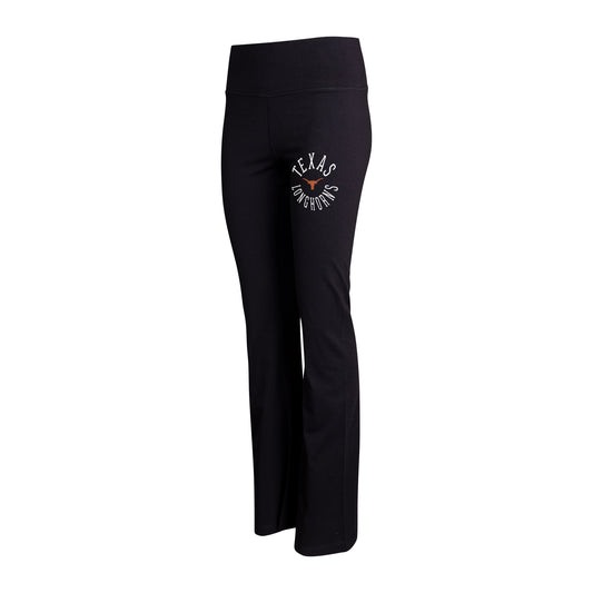 Women's Concepts Sport Black Texas Longhorns Enclave Tri-Blend Flared Leggings