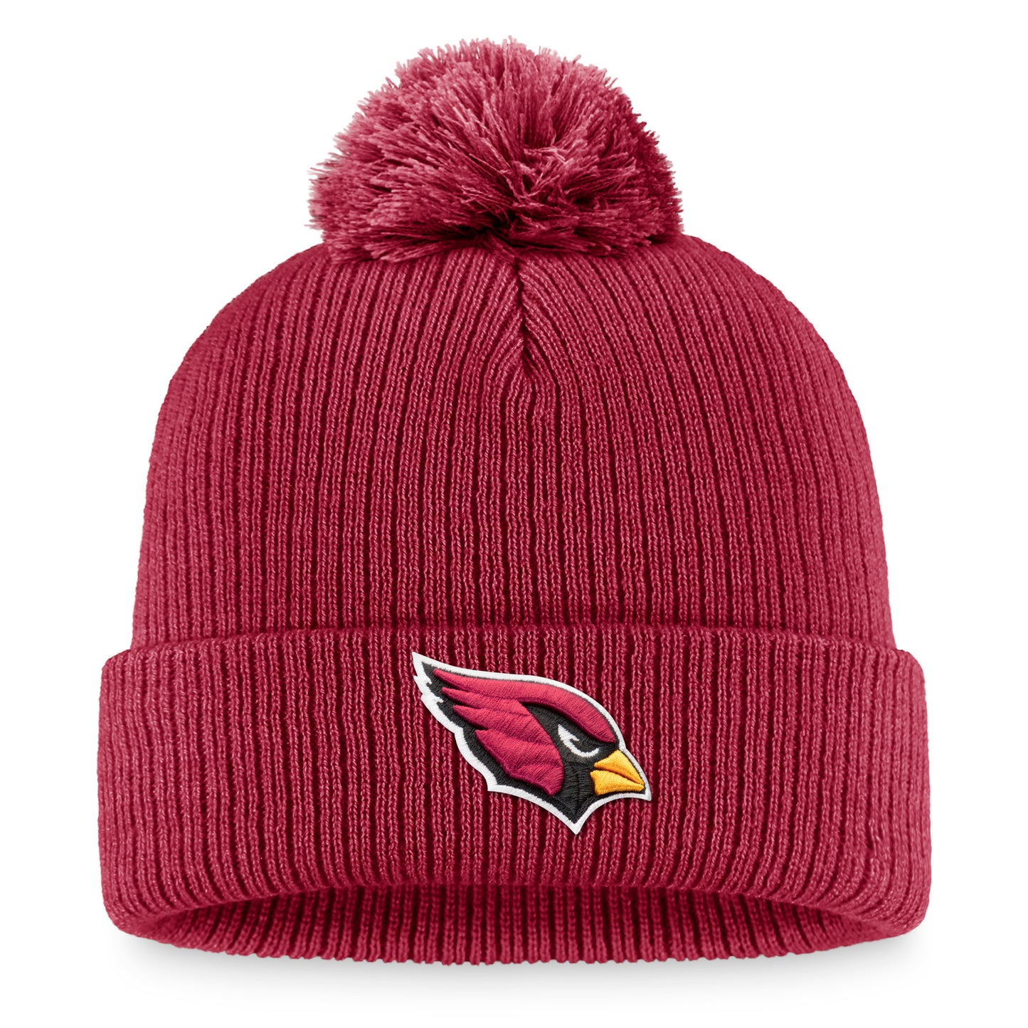 Women's  Fanatics Cardinal Arizona Cardinals Cuffed Knit Hat with Pom