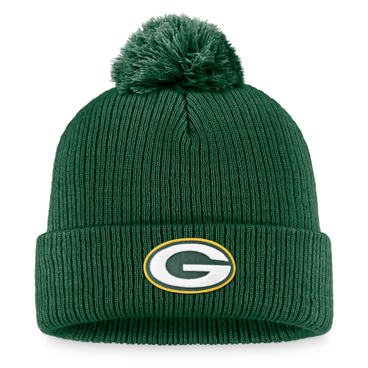 Women's  Fanatics Green Green Bay Packers Cuffed Knit Hat with Pom