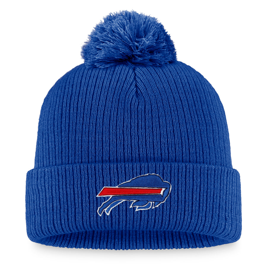 Women's Fanatics Royal Buffalo Bills Logo Cuffed Knit Hat with Pom