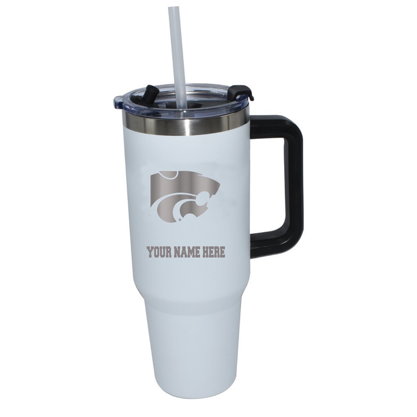 The Memory Company  Kansas State Wildcats Personalized White 46oz. Colossal Tumbler