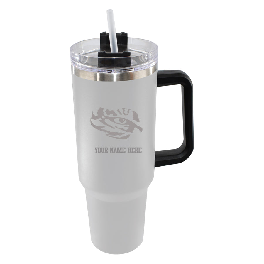 The Memory Company  LSU Tigers Personalized White 46oz. Colossal Tumbler