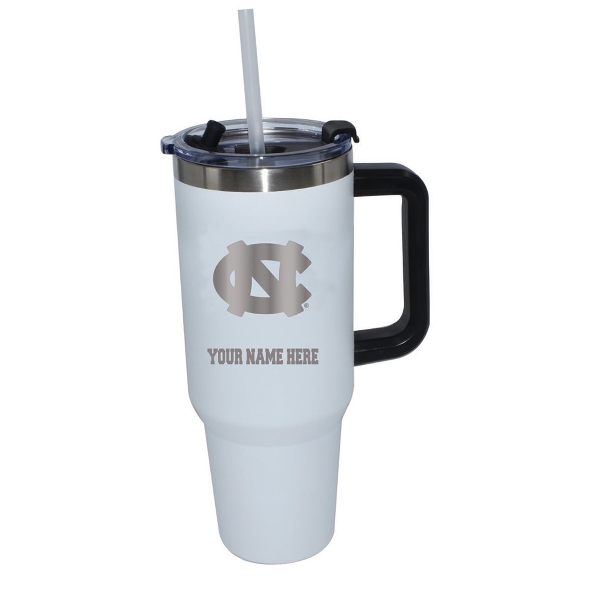 The Memory Company  North Carolina Tar Heels Personalized White 46oz. Colossal Tumbler