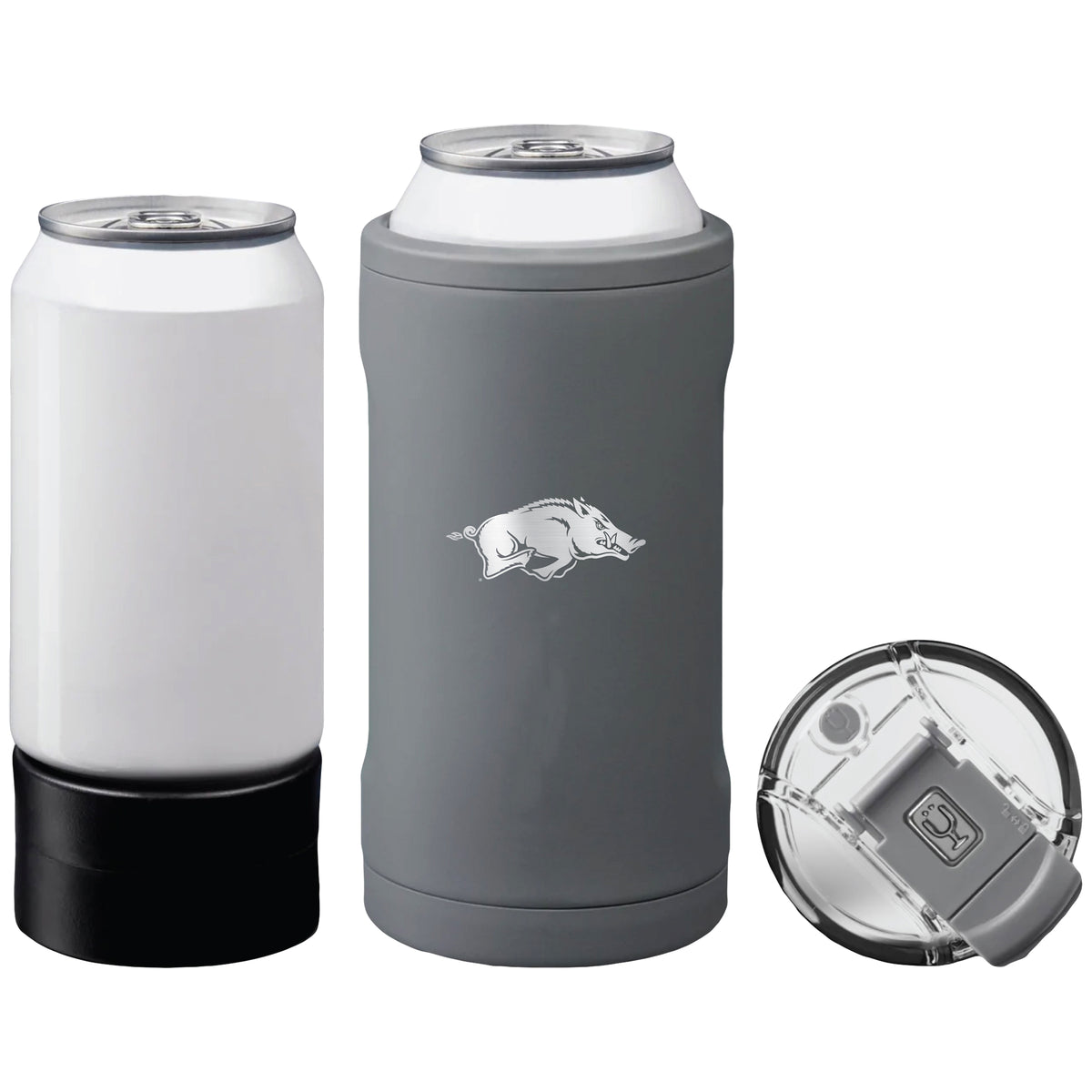 BruMate  Arkansas Razorbacks Primary Logo Hopsulator Trio Can Cooler