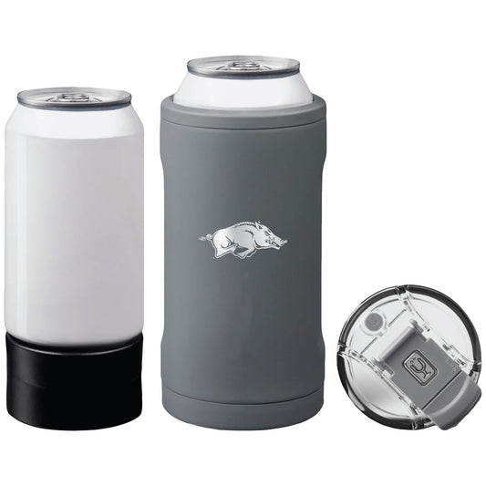 BruMate  Arkansas Razorbacks Primary Logo Hopsulator Trio Can Cooler