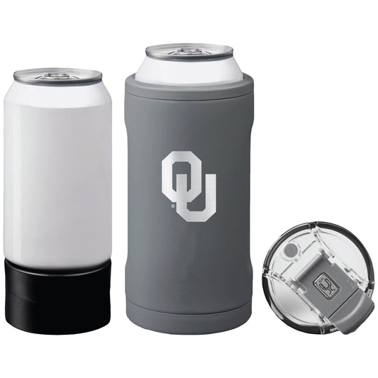 BruMate  Oklahoma Sooners Primary Logo Hopsulator Trio Can Cooler